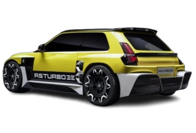 Renault 5 Turbo 3E - Vue arrière trois-quarts