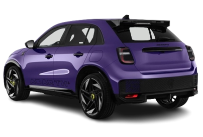 Abarth 600E - Vue arrière trois-quarts