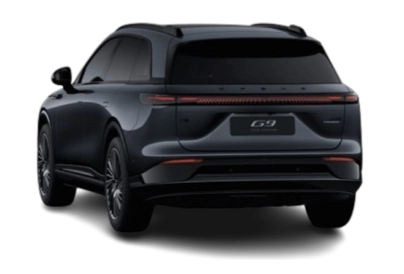 XPENG G9 - Vue arrière trois-quarts
