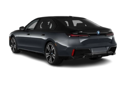 BMW i7 - Vue arrière trois-quarts