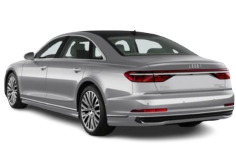 Audi A8 L TFSI e - Vue arrière trois-quarts