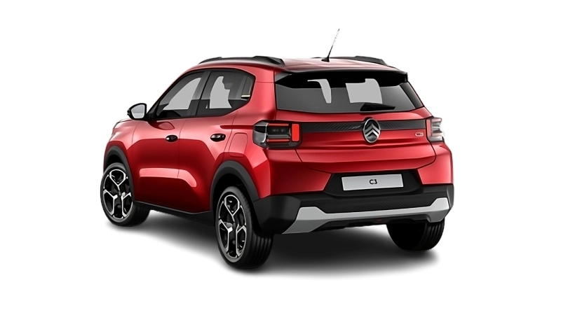Citroën C3 - Vue arrière trois-quarts