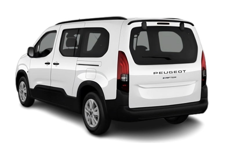 Peugeot Rifter Électrique - Vue arrière trois-quarts