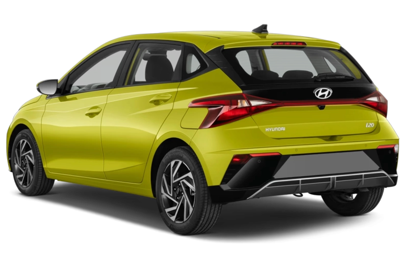 Hyundai i20 - Vue arrière trois-quarts