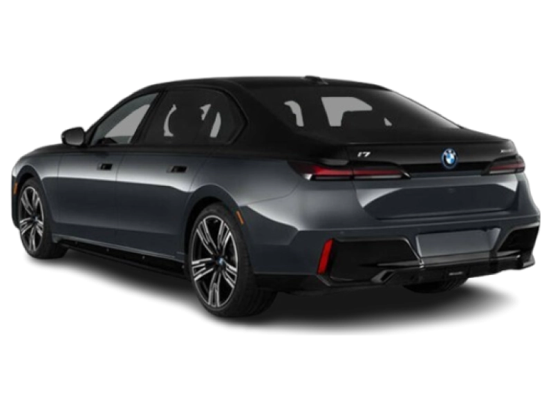 BMW i7 - Vue arrière trois-quarts