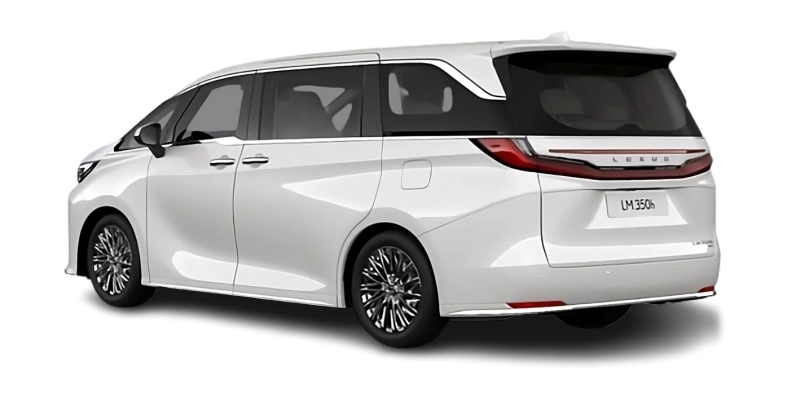Lexus LM 350h - Vue arrière trois-quarts
