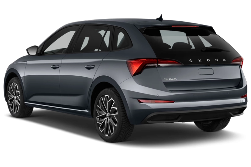 Skoda Scala - Vue arrière trois-quarts
