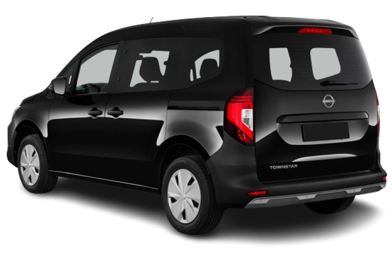 Nissan Townstar Combi - Vue arrière trois-quarts