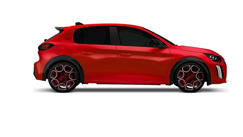Peugeot Nouvelle e-208 GTi - Vue latérale gauche